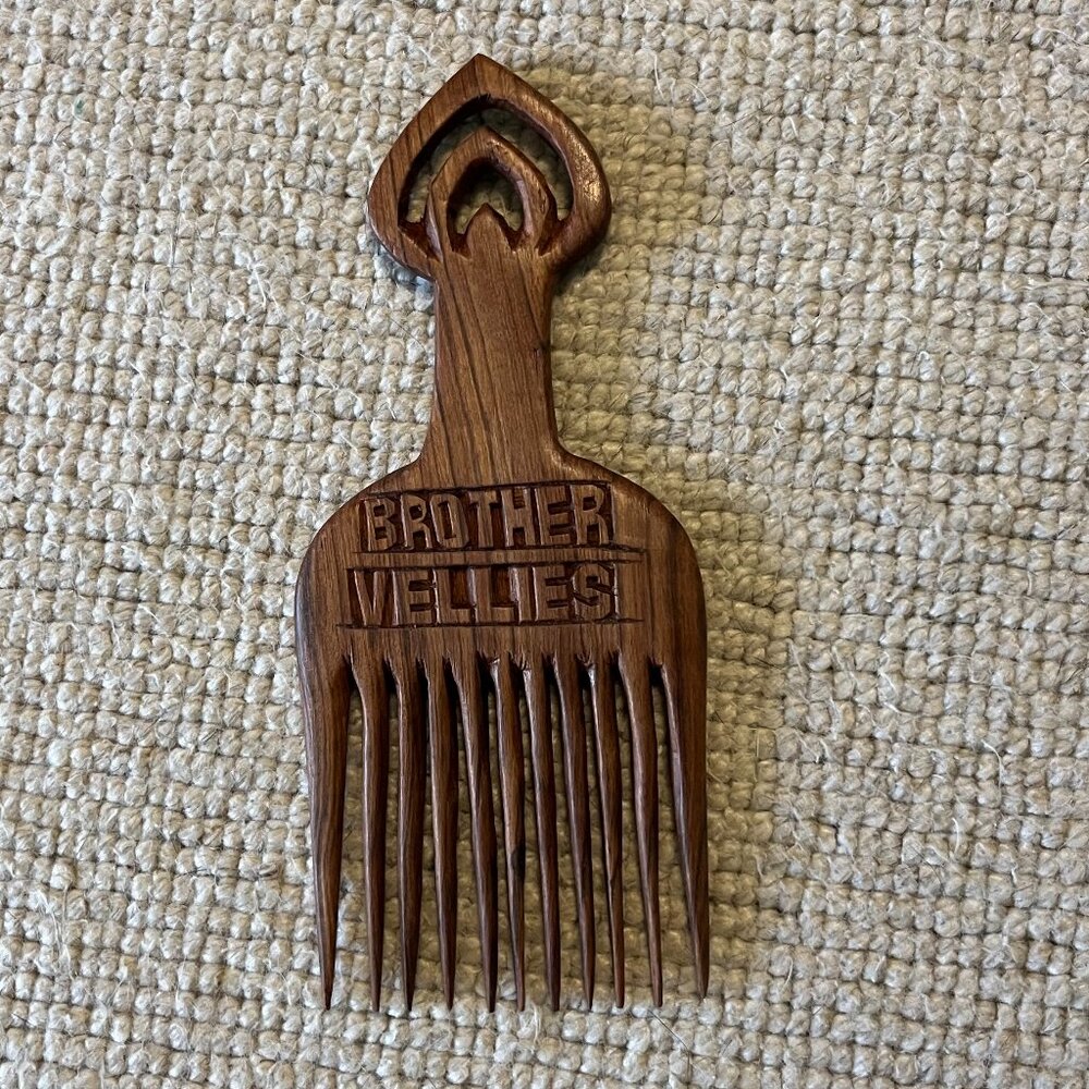 Brother Vellies Wooden Hair Comb